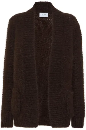 MVP Wardrobe Swetry, Kobieta, brązowy, 2XS, Wełna, Baima Cardigan