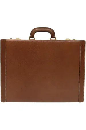 Loewe Pre-owned, Kobieta, brązowy, ONE SIZE, Skóra, Pre-owned Leather briefcases