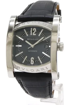 Bvlgari Pre-owned, Mężczyzna, Niebieski, ONE SIZE, Pre-owned Stainless Steel watches
