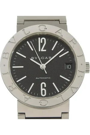 Bvlgari Pre-owned, Mężczyzna, Czarny, ONE SIZE, Pre-owned Stainless Steel watches