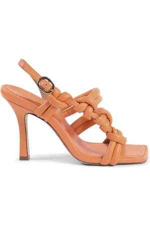 DEE OCLEPPO Buty, Kobieta, Pomarańczowy, 37 1/2 EU, Skóra, Knotted Leather Sandal