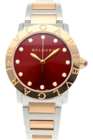 Bvlgari Pre-owned, Mężczyzna, brązowy, ONE SIZE, Pre-owned Stainless Steel watches
