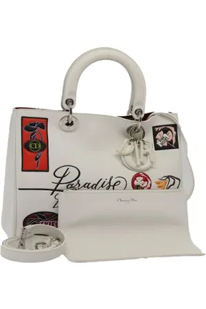 Dior Pre-owned, Kobieta, Beżowy, ONE SIZE, Skóra, Pre-owned Leather dior-bags