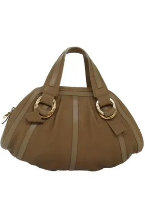 Bvlgari Pre-owned, Kobieta, brązowy, ONE SIZE, Skóra, Pre-owned Skórzane torebki