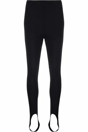 WARDROBE.NYC Spodnie, Kobieta, Czarny, L, Czarne legginsy z wysokim kołnierzem