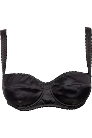 Dolce & Gabbana Bielizna, Kobieta, Czarny, M, Satin Balconette Bra