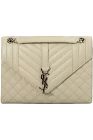 Saint Laurent Pre-owned, Kobieta, Biały, ONE SIZE, Skóra, Pre-owned skórzane torby na ramię