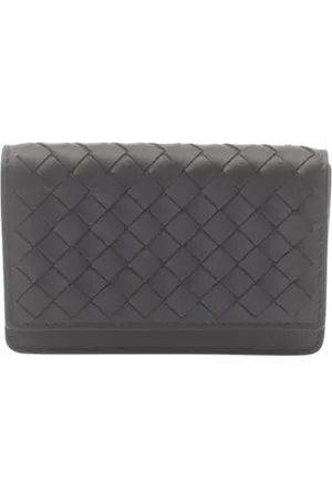 Bottega Veneta Pre-owned, Mężczyzna, Czarny, ONE SIZE, Skóra, Pre-owned skórzane portfele
