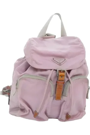Prada Pre-owned, Kobieta, Różowy, ONE SIZE, Nylon, Pre-owned Nylon backpacks