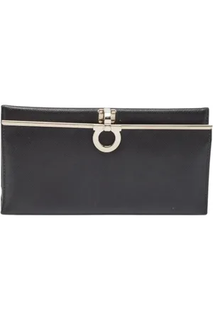 Salvatore Ferragamo Pre-owned, Kobieta, Czarny, ONE SIZE, Pre-owned skórzane portfele