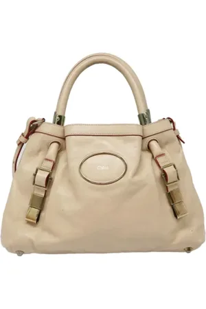 Chloé Pre-owned, Kobieta, Beżowy, ONE SIZE, Skóra, Pre-owned Skórzane torebki