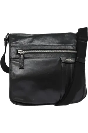 Bally Pre-owned, unisex, Czarny, ONE SIZE, Skóra, Pre-owned skórzane torby na ramię