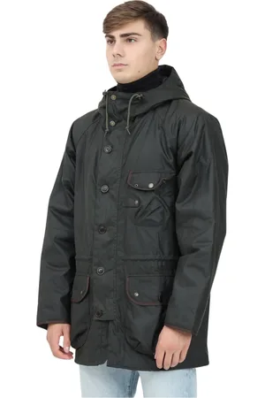 Barbour Kurtki, Mężczyzna, Zielony, L, Len, Parka Field dla mężczyzn