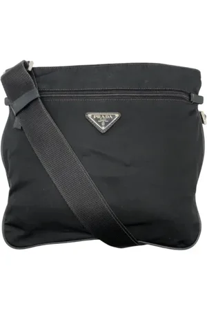 Prada Pre-owned, Kobieta, Czarny, ONE SIZE, Nylon, Pre-owned Canvas crossbody-bags