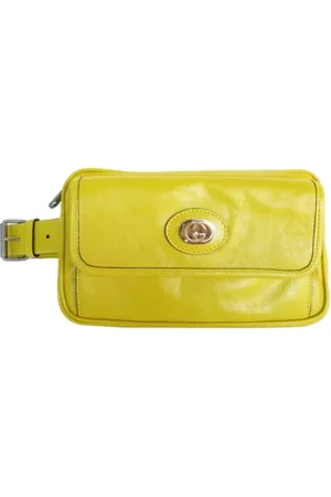 Gucci Pre-owned, Kobieta, Żółty, ONE SIZE, Skóra, Pre-owned Leather clutches