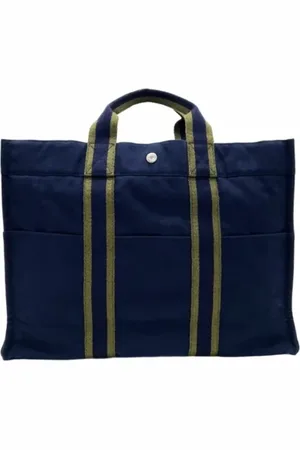 Hermès Pre-owned, unisex, Niebieski, ONE SIZE, Pre-owned Canvas handbags