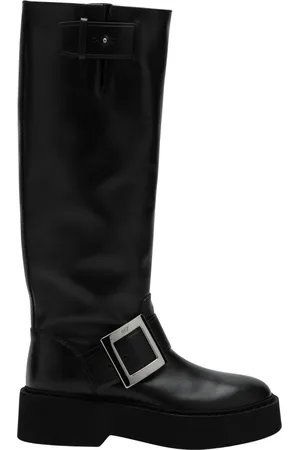 Roger Vivier Buty, Kobieta, Czarny, 37 EU, Wysokie Buty Rangers