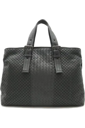 Bottega Veneta Pre-owned, Kobieta, Szary, ONE SIZE, Skóra, Pre-owned Skórzane torebki