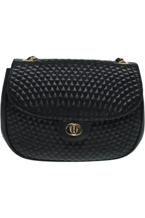 Bally Pre-owned, Kobieta, Czarny, ONE SIZE, Skóra, Pre-owned skórzane torby na ramię