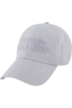 Alexander McQueen Akcesoria, Kobieta, Szary, ONE SIZE, Bawełna, Cotton hats