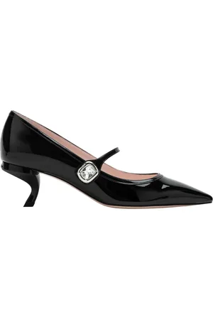 Roger Vivier Buty, Kobieta, Czarny, 37 1/2 EU, Pompy z Niskim Obcasem Decollete