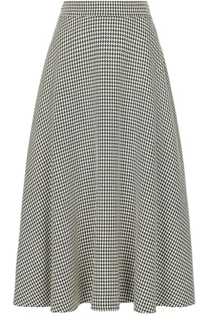 Dolce & Gabbana Spódnice, Kobieta, Beżowy, S, Elegancka Czarna Spódnica z Koronkowym Detailem