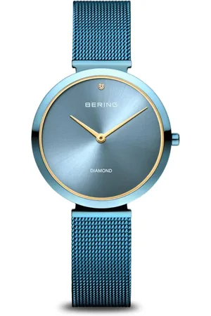 Bering Akcesoria, Kobieta, Niebieski, ONE SIZE, Damski zegarek Charity 32 mm 3 ATM Szkło szafirowe Slim Design Bransoleta Milaneza 18132-Charity 1