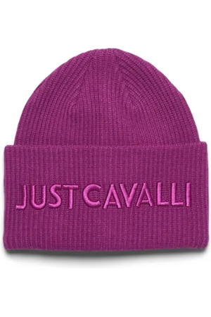 Roberto Cavalli Akcesoria, Kobieta, Fioletowy, ONE SIZE, Czapki