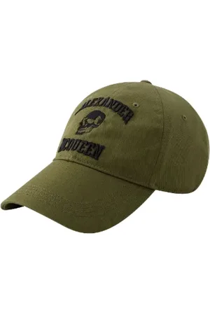 Alexander McQueen Akcesoria, Kobieta, Zielony, ONE SIZE, Bawełna, Cotton hats