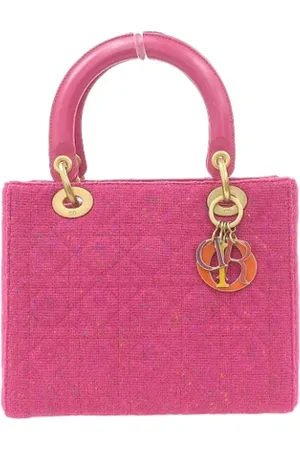 Dior Pre-owned, Kobieta, Różowy, ONE SIZE, Tweed, Pre-owned Canvas handbags