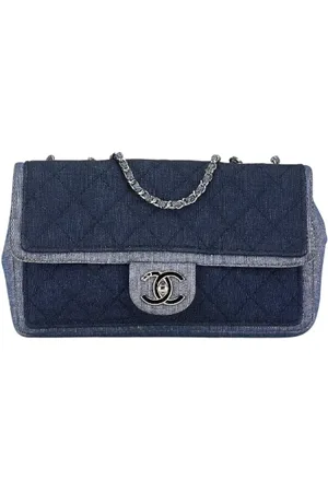 CHANEL Pre-owned, Kobieta, Niebieski, ONE SIZE, Denim, Pre-owned Denim handbags