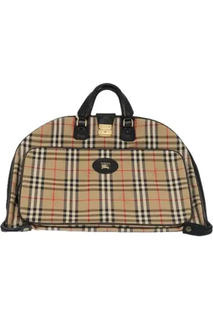 Burberry Pre-owned, Kobieta, Beżowy, ONE SIZE, Skóra, Pre-owned Canvas travel-bags