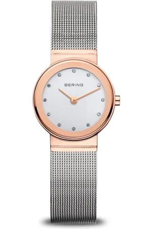 Bering Akcesoria, Kobieta, Różowy, ONE SIZE, Zegarek Damski Classic 26 mm Bransoleta Ze Stali Nierdzewnej 10126-066