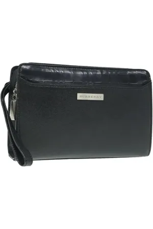 Burberry Pre-owned, Kobieta, Czarny, ONE SIZE, Skóra, Pre-owned Leather clutches