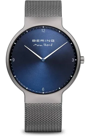 Bering Akcesoria, Mężczyzna, Szary, ONE SIZE, Męski Zegarek Max René 40 mm Bransoleta Ze Stali Nierdzewnej 15540-077
