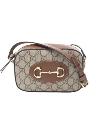 Gucci Pre-owned, Kobieta, Beżowy, ONE SIZE, Skóra, Pre-owned Canvas shoulder-bags