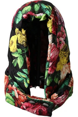 Dolce & Gabbana Akcesoria, Kobieta, Wielobarwność, ONE SIZE, Poliester, Kwiatowy chustka na głowę wielokolorowy
