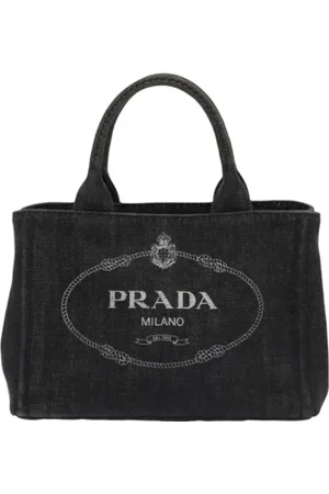 Prada Pre-owned, Kobieta, Czarny, ONE SIZE, Denim, Pre-owned Denim prada-bags