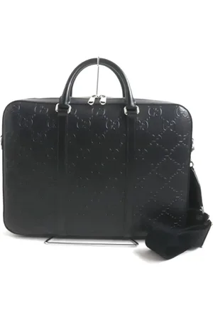 Gucci Pre-owned, Mężczyzna, Czarny, ONE SIZE, Skóra, Pre-owned Leather briefcases