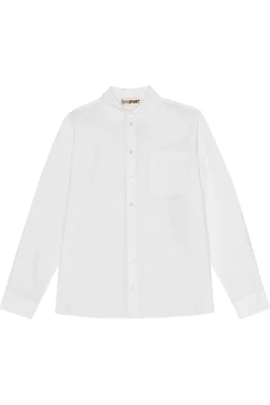 Opéra Sport Bluzki, Kobieta, Biały, XS, Biała Bawełniana Koszula Unisex