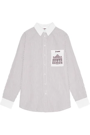 Opéra Sport Bluzki, Kobieta, Biały, S, Bawełniana Koszula Unisex Styl Paryski