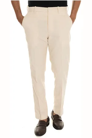 hindustrie Spodnie, Mężczyzna, Beżowy, 2XL, Welurowe Spodnie Chino z Paskiem