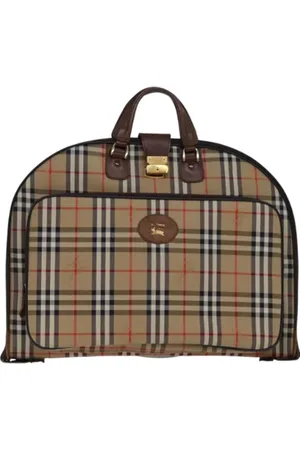 Burberry Pre-owned, Kobieta, Beżowy, ONE SIZE, Pre-owned Canvas travel-bags