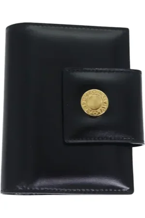Bvlgari Pre-owned, Kobieta, Czarny, ONE SIZE, Skóra, Pre-owned skórzane portfele