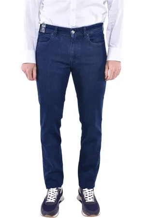 RE-HASH Jeansy, Mężczyzna, Niebieski, W34, Współczesna elegancja z spodniami Rubens-z