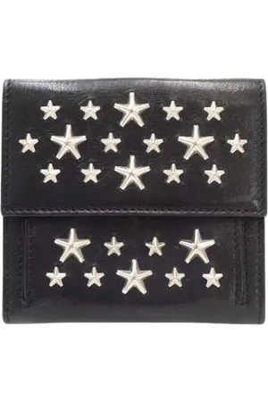 Jimmy Choo Pre-owned, Kobieta, Czarny, ONE SIZE, Skóra, Pre-owned skórzane portfele