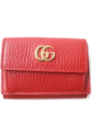 Gucci Pre-owned, Kobieta, Czerwony, ONE SIZE, Skóra, Pre-owned skórzane portfele