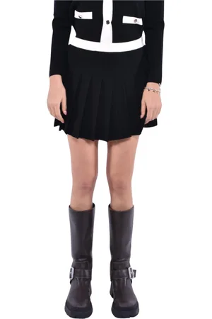 Max Mara Spódnice, Kobieta, Czarny, S, Poliester, Elegancka czarna spódnica