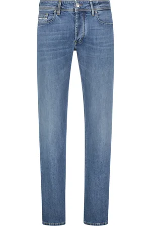 RE-HASH Jeansy, Mężczyzna, Niebieski, W34, Denim, Męska kolekcja mody denimowa