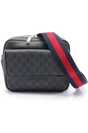 Gucci Pre-owned, Mężczyzna, Czarny, ONE SIZE, Pre-owned skórzane torby na ramię